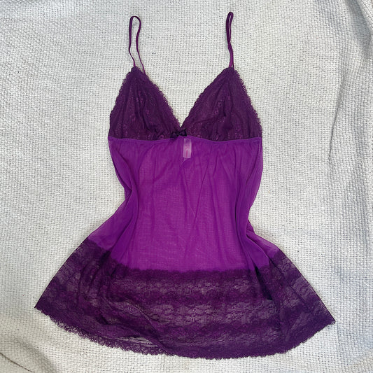 purple lingerie top