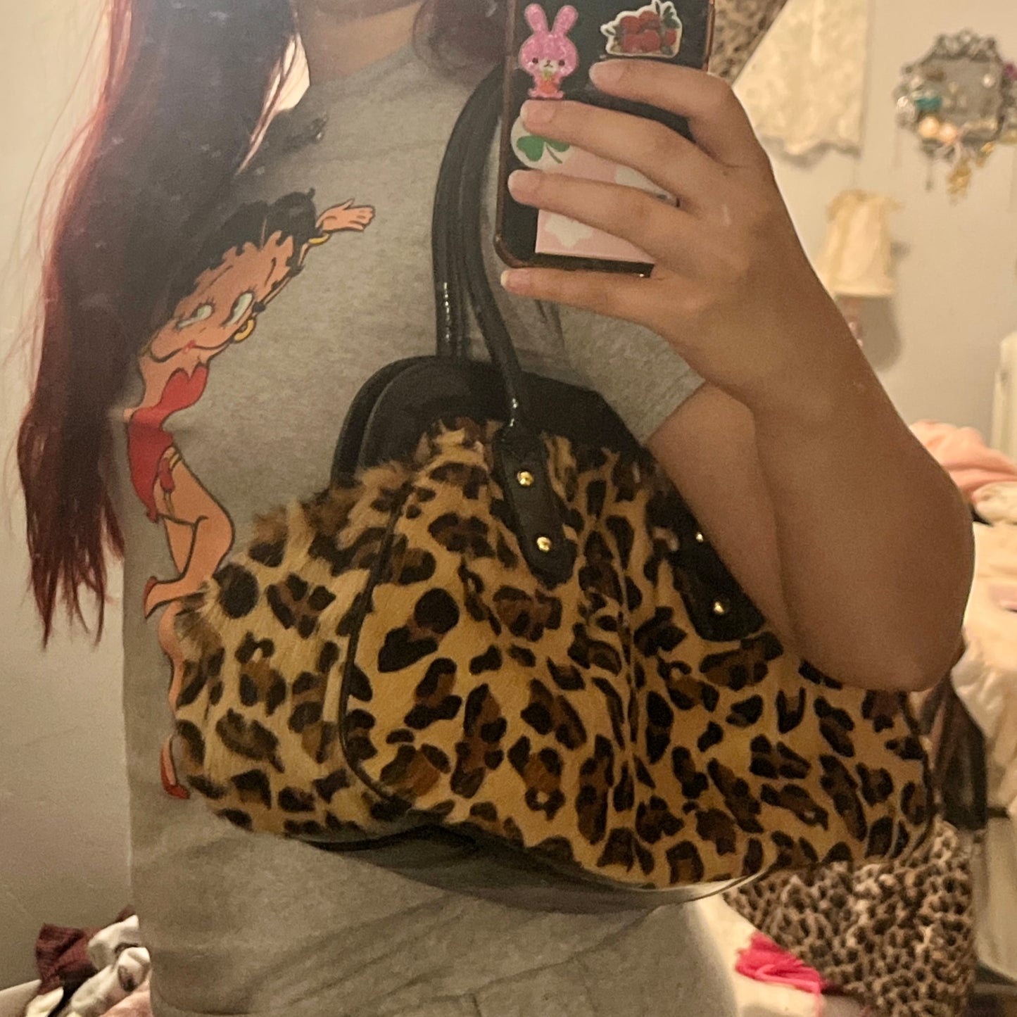 cheetah print bag