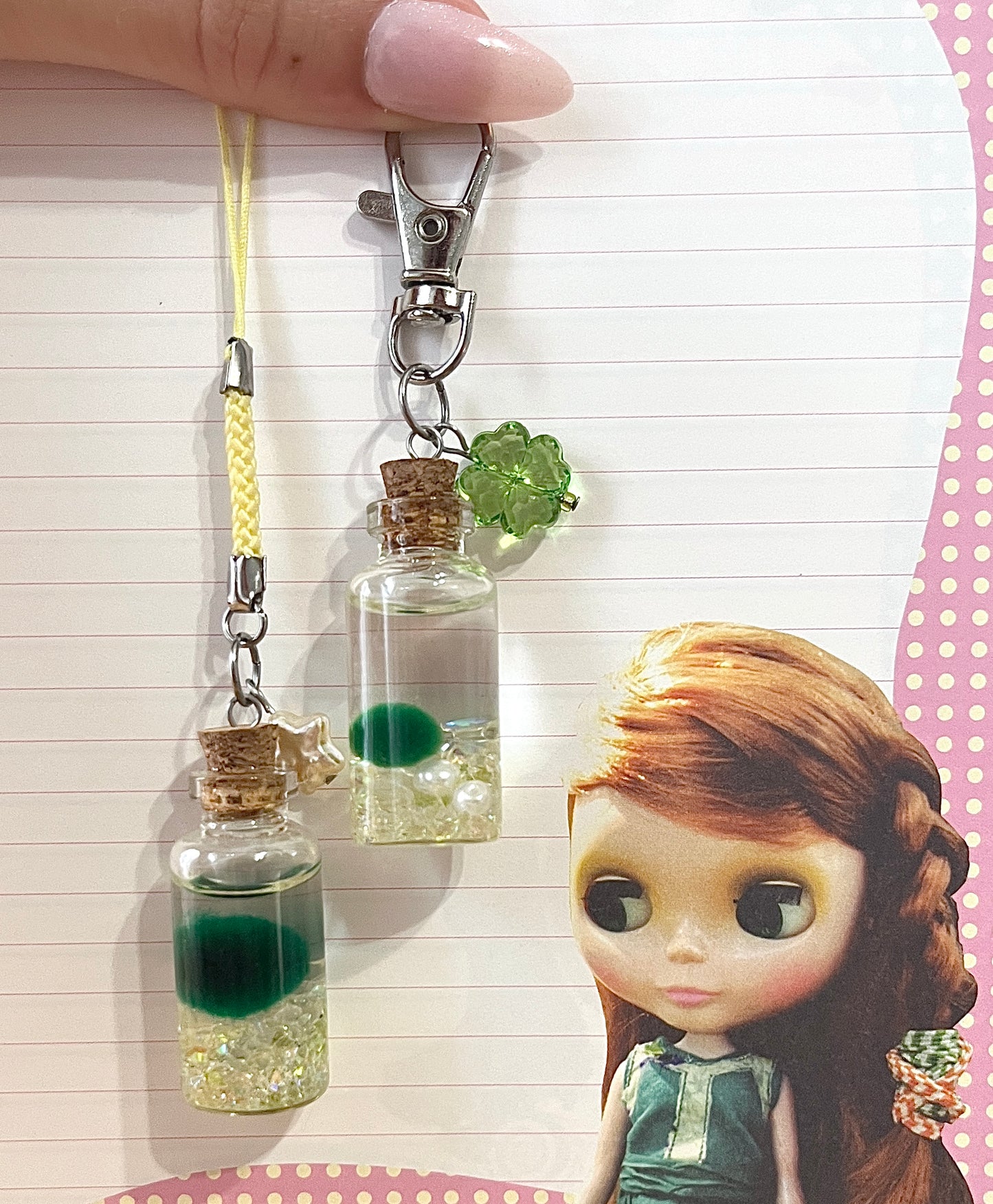 marimo charm (left)